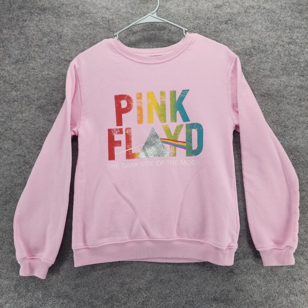 Pink Floyd Sweatshirt Womens Juniors XL 14-16 Long Sleeve Pink